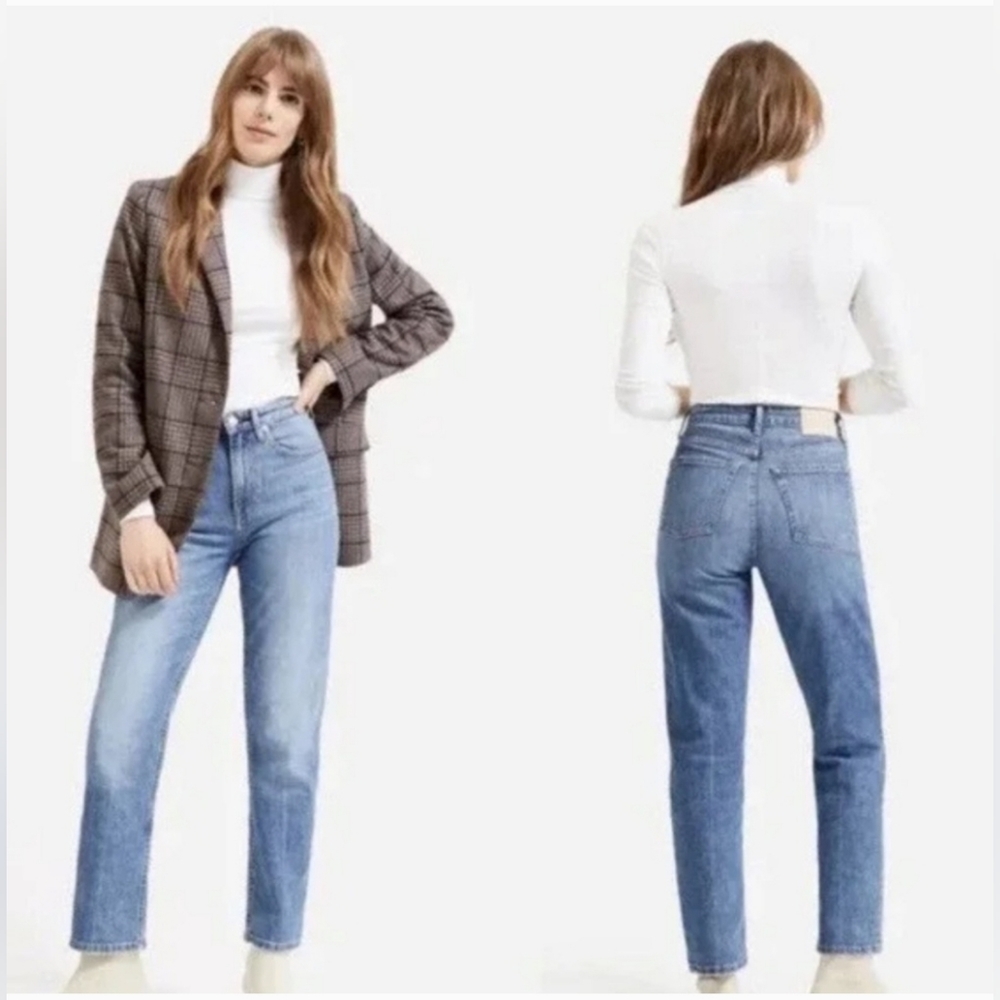 Everlane The Super Soft Straight Leg Jean 100% Organic Cotton | Size 24 Regular